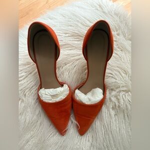 J. Crew Elsie pumps d’orsay orange size 8.5